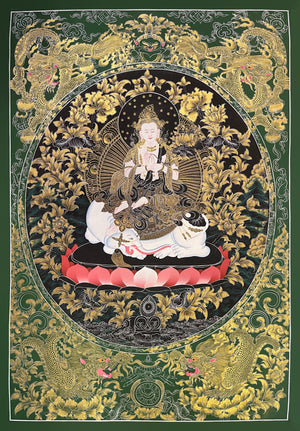 Samantabhadra Bodhisattva Thangka – 57×81 cm, Fine Grade · ET-2157