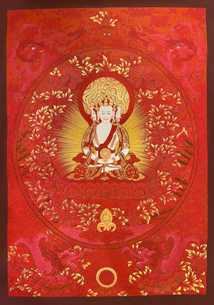 大日如來唐卡 – 59×83 cm · 精品