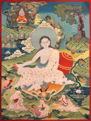 Milarepa Thangka – 45×60 cm, Fine Grade