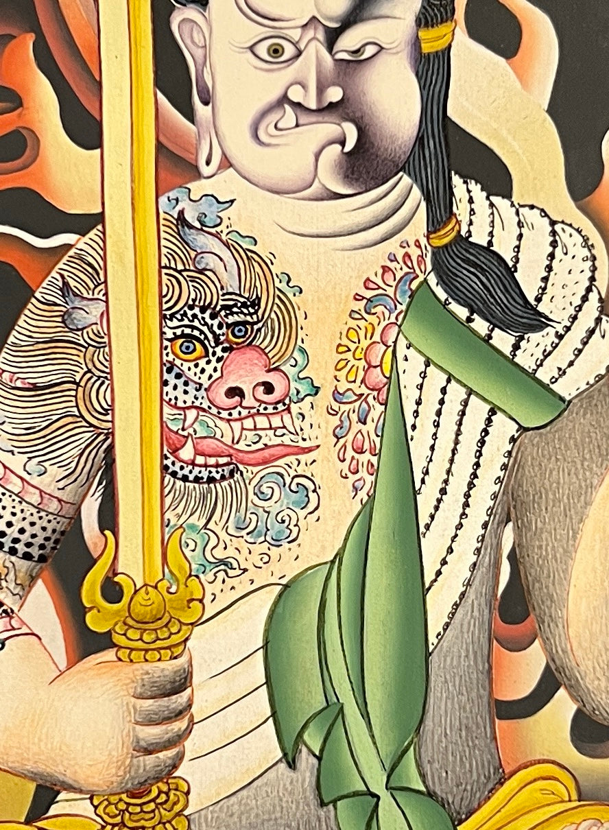 Acala thangka, detail: centre