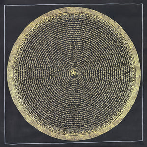 咒輪壇城唐卡 – 108×108 cm · 經典 · MH-10495
