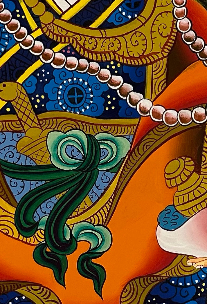 Padmasambhava thangka, detail: centre