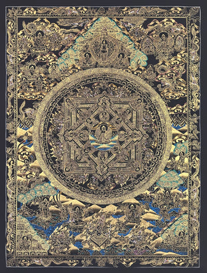 Buddha Mandala Thangka – 54×70 cm, Master Grade