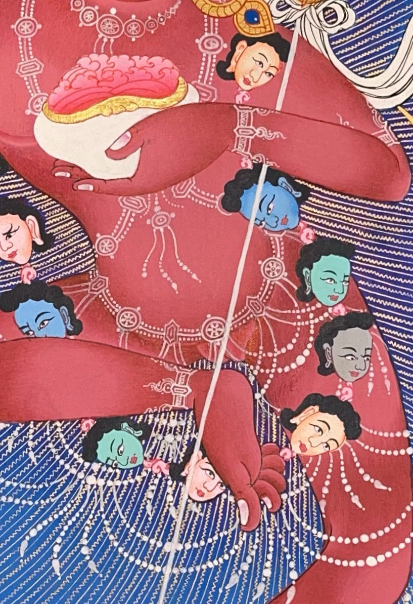 Dorje Phagmo thangka, detail: centre