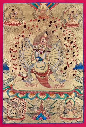 大威德金刚唐卡 – 60×83 cm · 精品