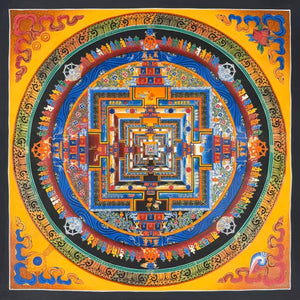 Kalachakra Mandala Thangka – 55×55 cm, Master Grade · MH-14522