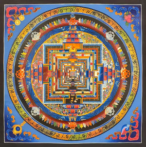 Kalachakra Mandala Thangka – 55×55 cm, Master Grade · MH-14523
