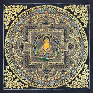 Jambhala Mandala Thangka – 55×58 cm, Fine Grade