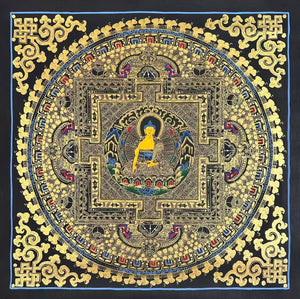 Shakyamuni Mandala Thangka – 55×59 cm, Fine Grade