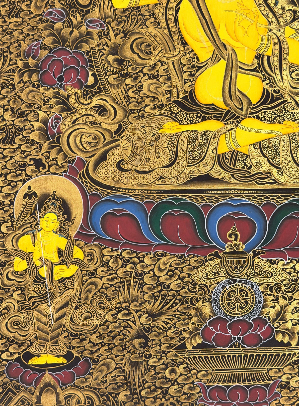 Manjushri thangka, close-up photo 1 of 5