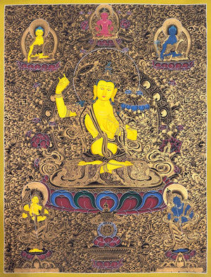 文殊菩萨唐卡 – 61×80 cm · 大师级