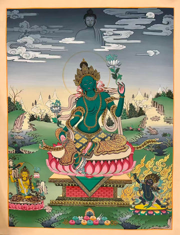 Green Tara (Newari Art)