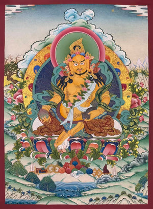 Jambhala Thangka – 62×92 cm, Fine Grade