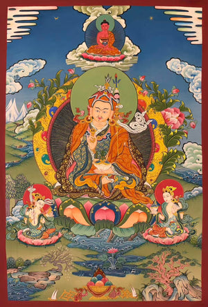 Padmasambhava Thangka – 58×83 cm, Fine Grade