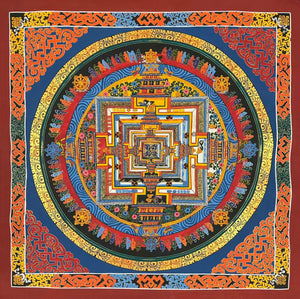 Kalachakra Mandala Thangka – 73×73 cm, Fine Grade · MH-15033