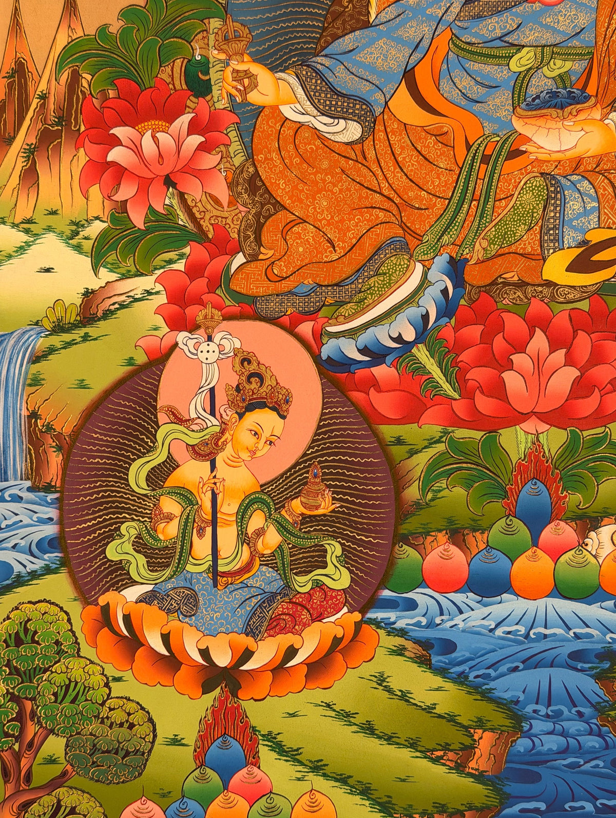 Padmasambhava thangka, close-up photo 1 of 5