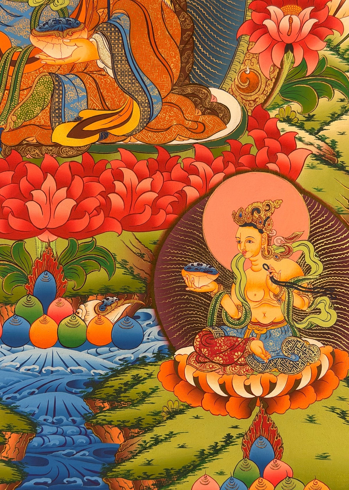 Padmasambhava thangka, close-up photo 2 of 5