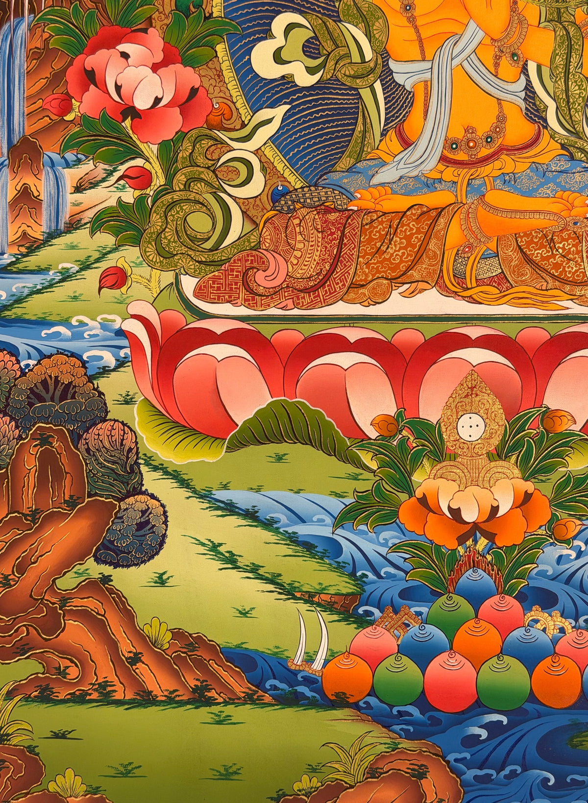 Manjushri thangka, close-up photo 1 of 5