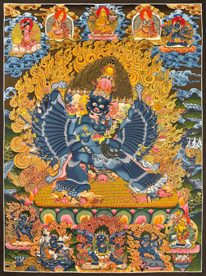 Yamantaka with Consort Thangka – 62×82 cm, Master Grade