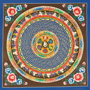 咒輪壇城唐卡 – 77×77 cm · 精品 · MH-15488