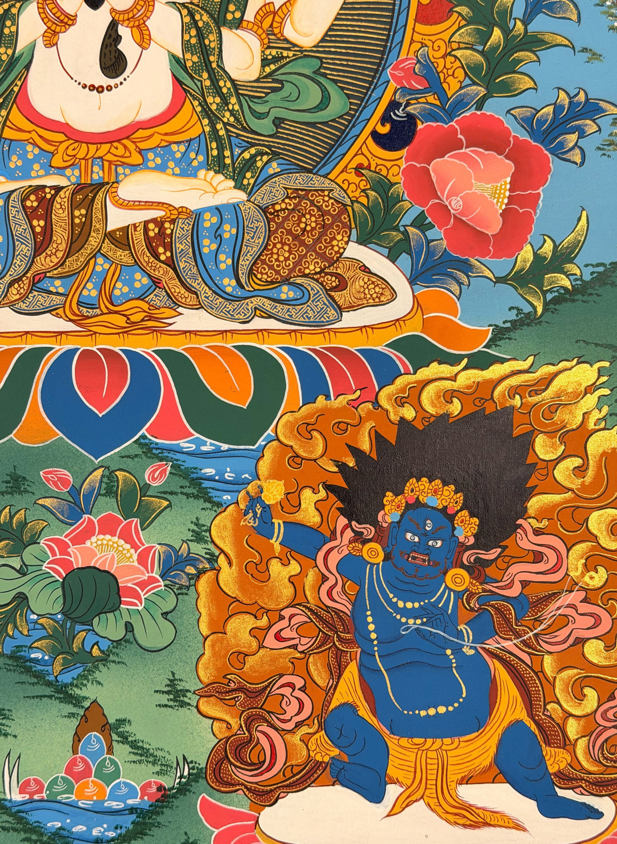 Chenrezig thangka, close-up photo 2 of 5
