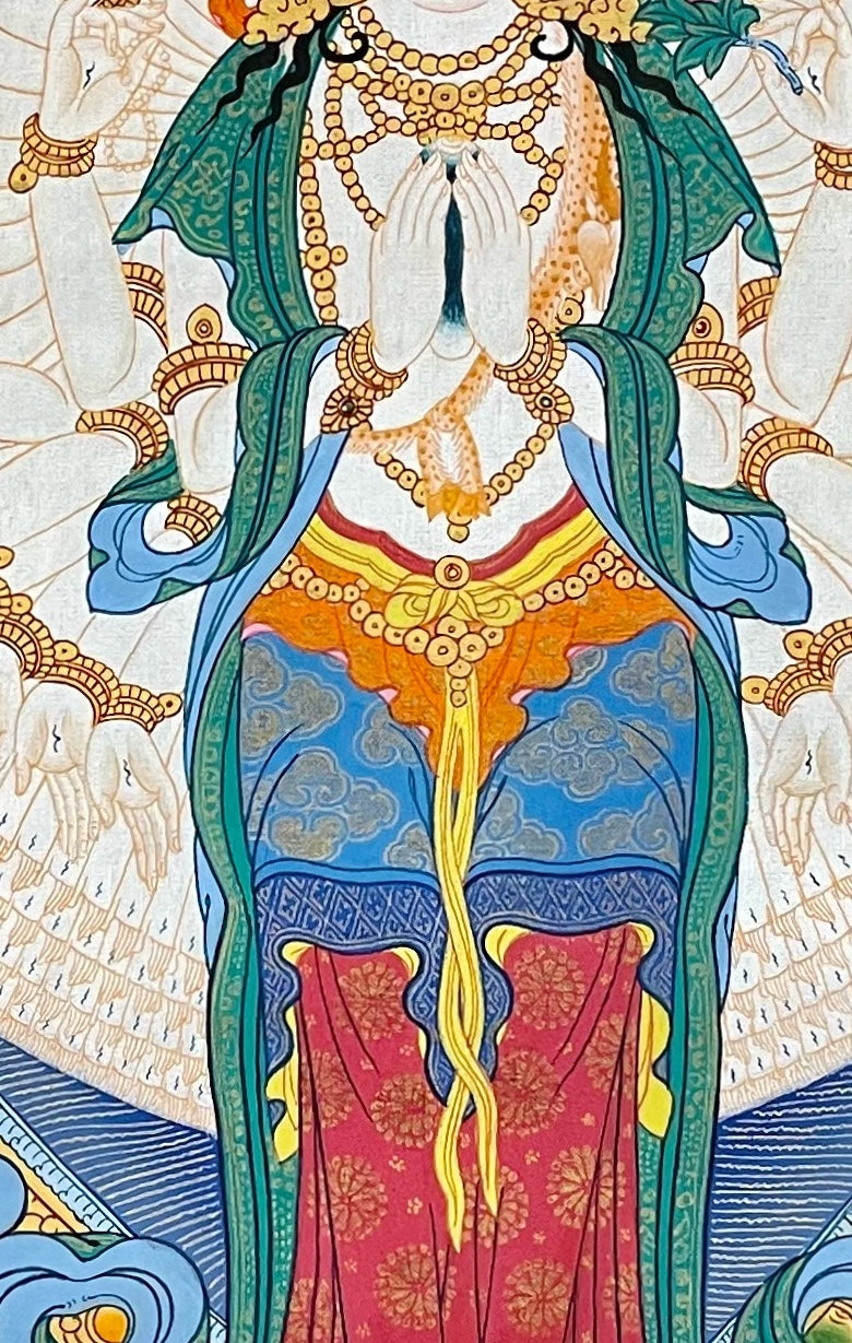 Lokeshwor thangka, detail: centre