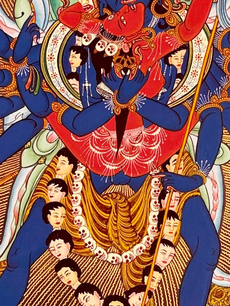 Chakrasamvara thangka, detail: centre