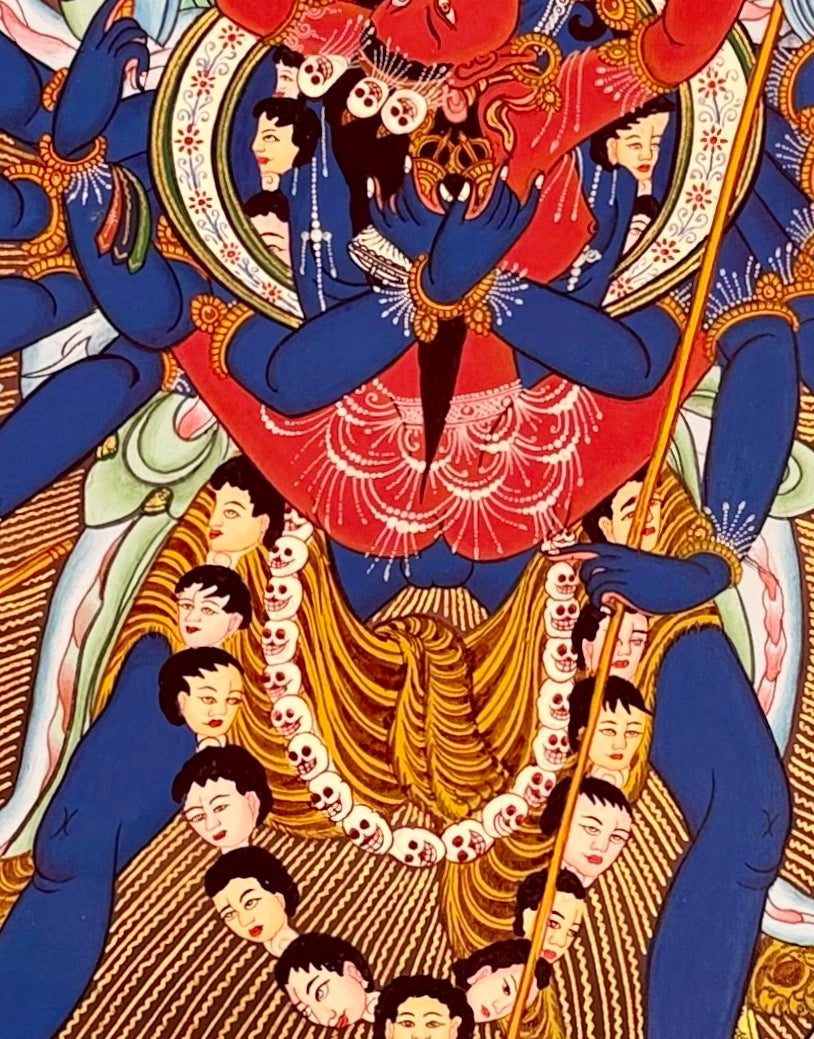 Chakrasamvara thangka, detail: centre