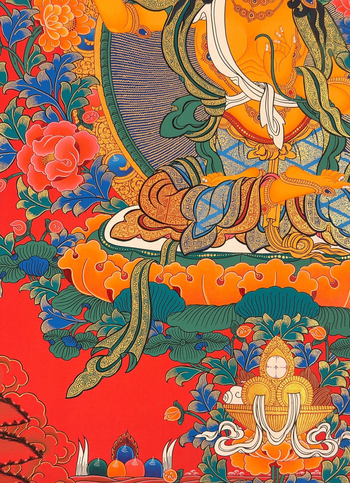 Manjushri thangka, close-up photo 1 of 5