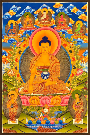 释迦牟尼佛唐卡 – 58×84 cm · 精品
