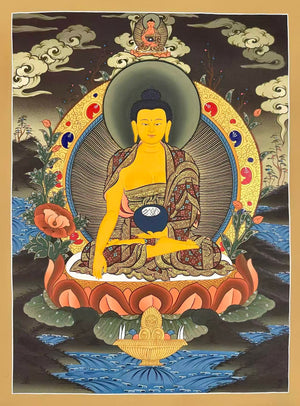 释迦牟尼佛唐卡 – 51×68 cm · 精品