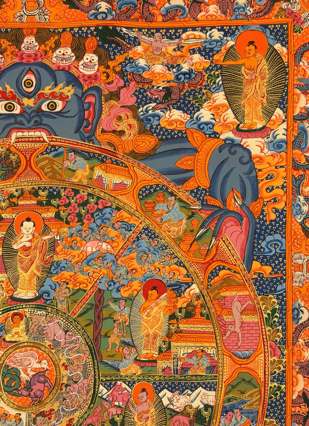 Wheel of Life thangka, close-up photo 4 of 5