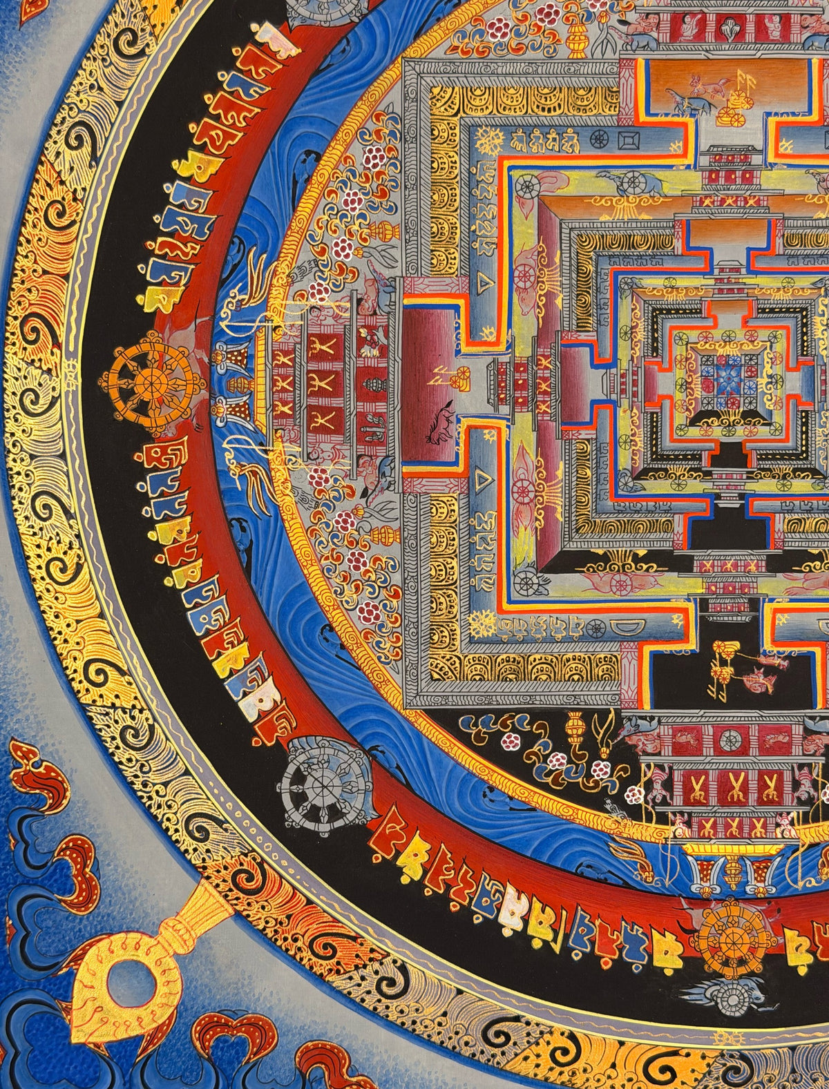 Kalachakra Mandala thangka, close-up photo 1 of 5