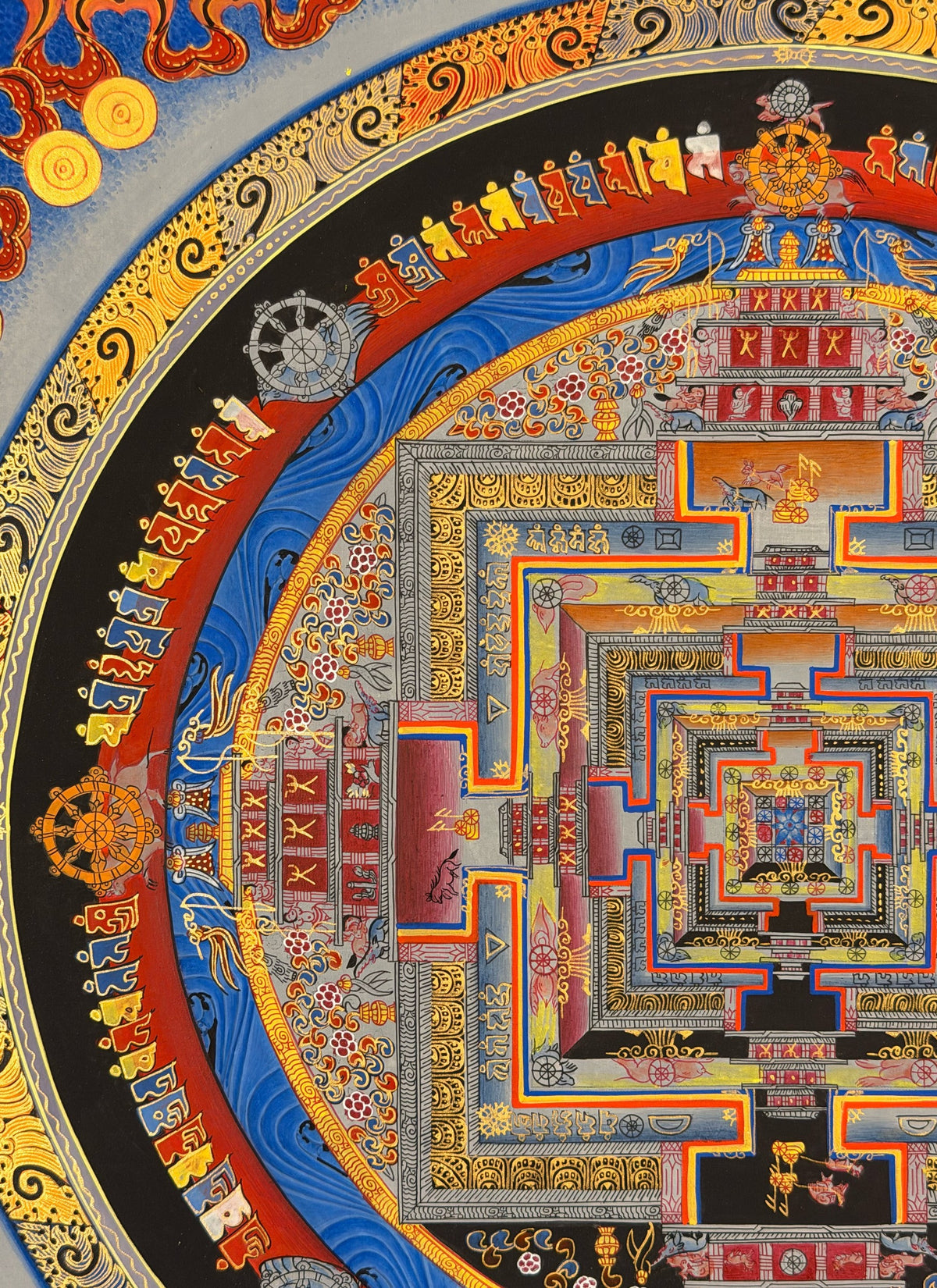Kalachakra Mandala thangka, close-up photo 3 of 5