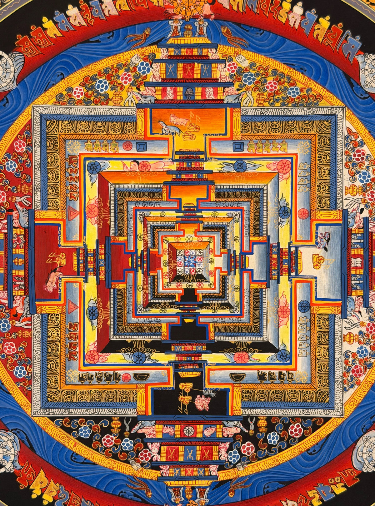 Kalachakra Mandala thangka, close-up photo 5 of 5