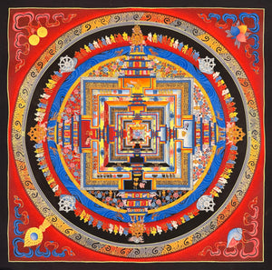 Kalachakra Mandala Thangka – 55×55 cm, Master Grade · MH-17749