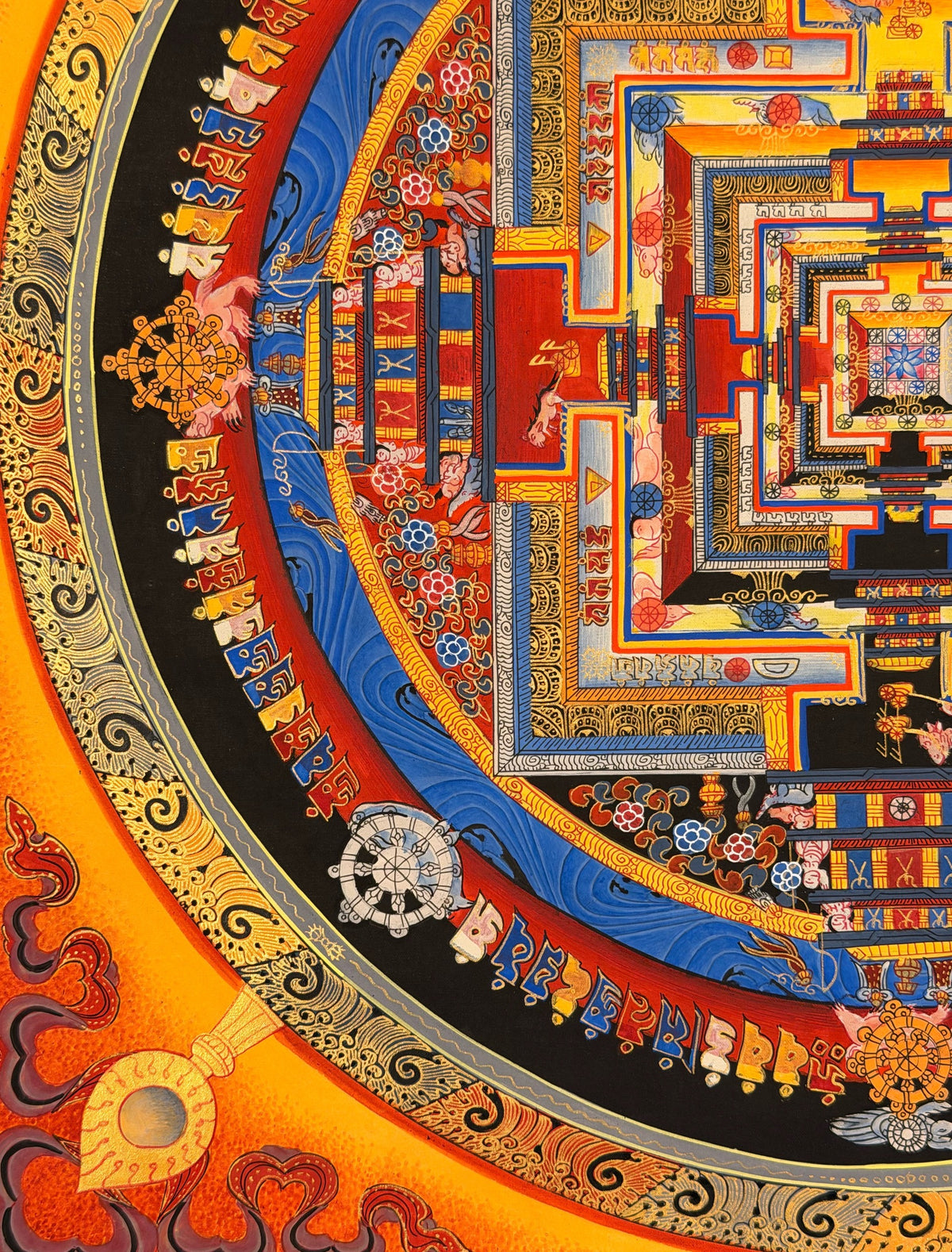 Kalachakra Mandala thangka, close-up photo 1 of 5