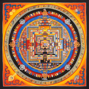 Kalachakra Mandala Thangka – 55×55 cm, Master Grade · MH-17750