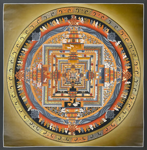 Kalachakra Mandala Thangka – 68×68 cm, Master Grade