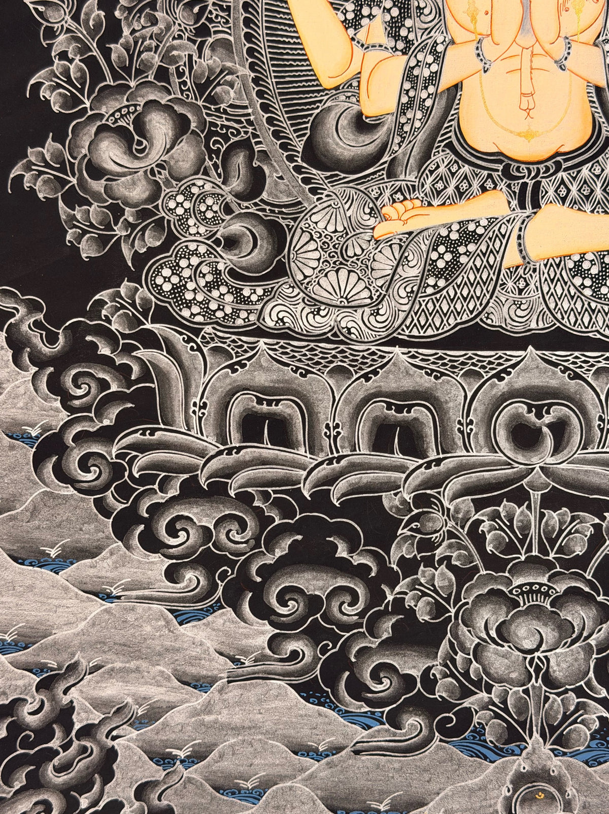 Chenrezig thangka, close-up photo 1 of 5