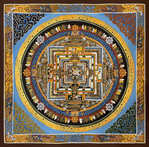 Kalachakra Mandala Thangka – 55×55 cm, Fine Grade · MH-2027