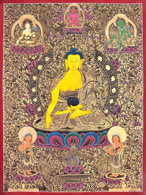 Shakyamuni Buddha Thangka – 61×81 cm, Master Grade