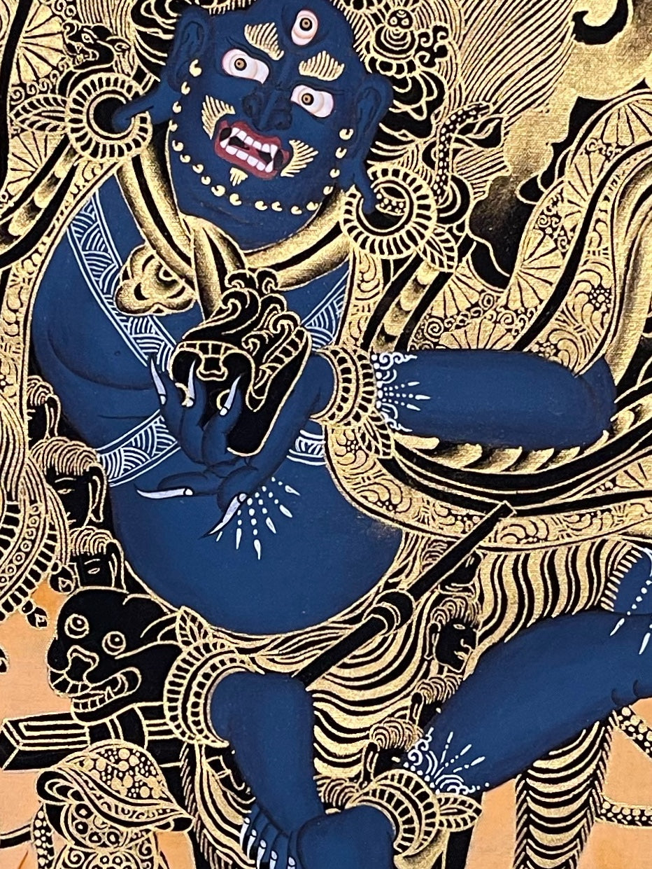 Palden Lhamo thangka, detail: centre