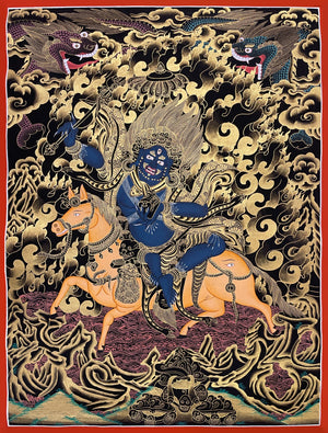 Palden Lhamo Thangka – 53×69 cm, Fine Grade