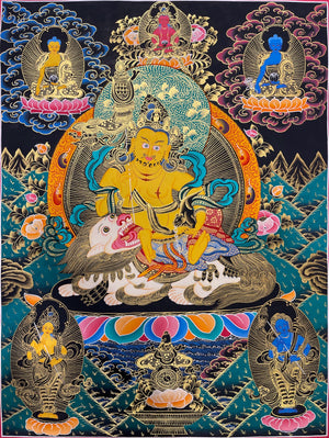 Vaishravana Thangka – 52×67 cm, Classic Grade