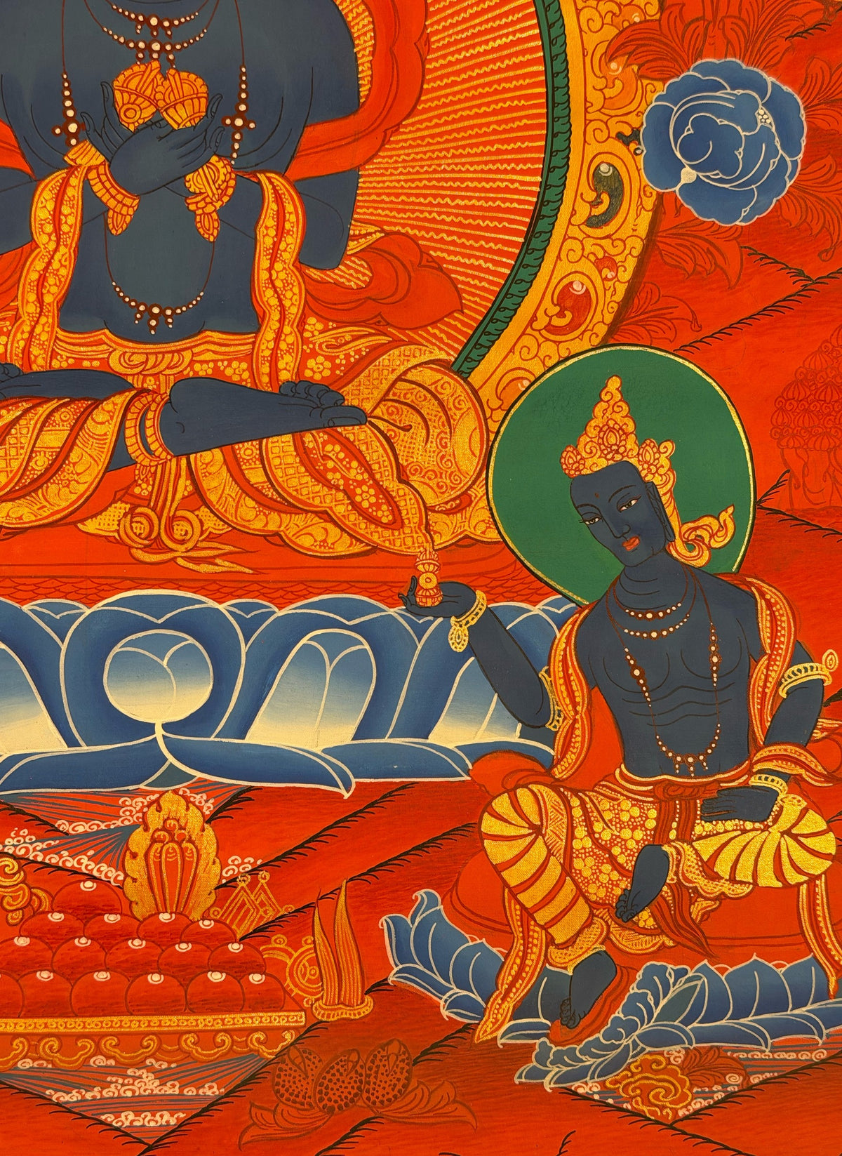 Vajradhara thangka, close-up photo 2 of 5