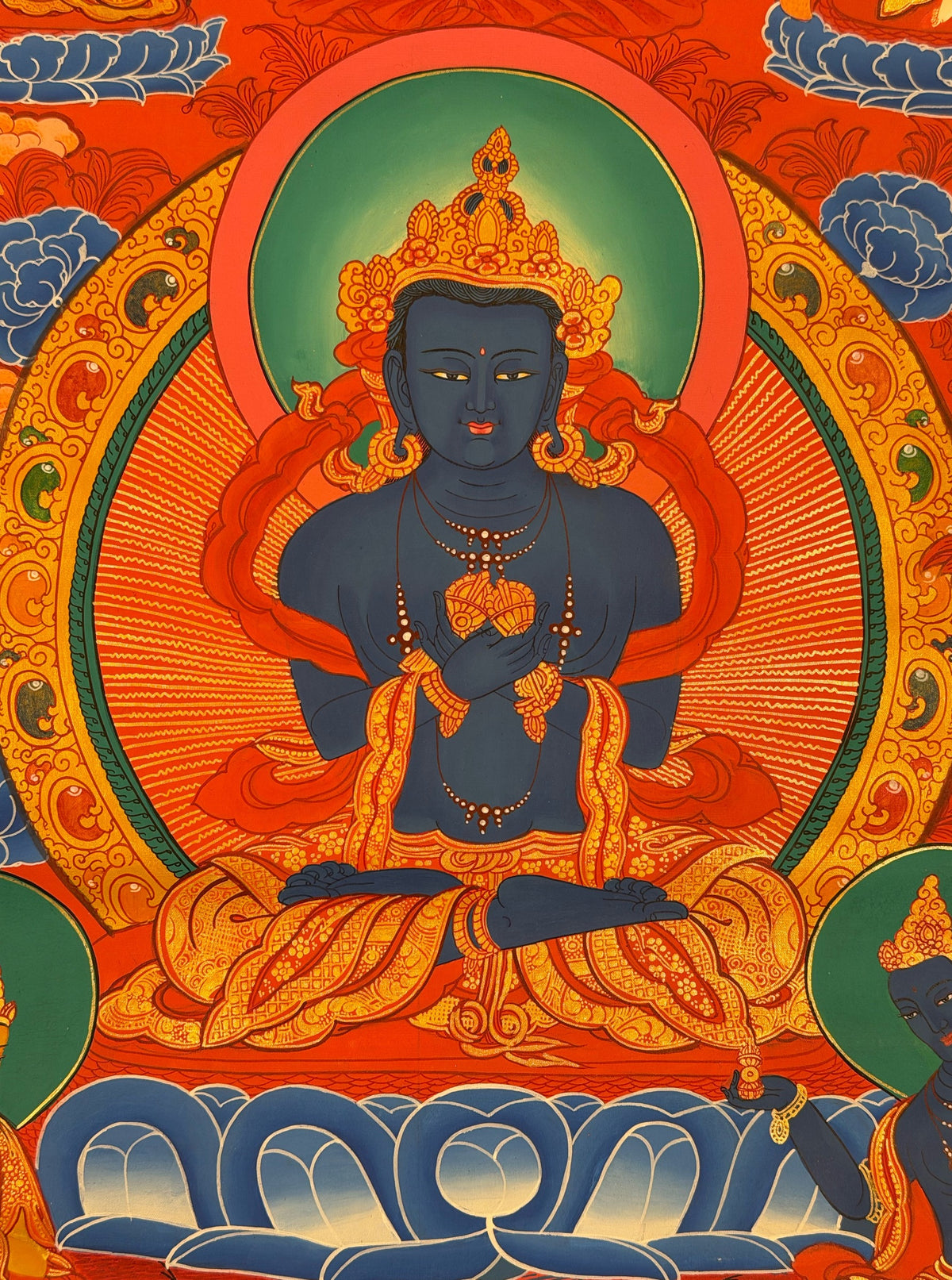 Vajradhara thangka, close-up photo 5 of 5