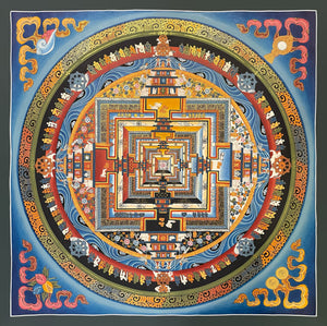 Kalachakra Mandala Thangka – 55×55 cm, Fine Grade · MH-2379