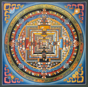 Kalachakra Mandala Thangka – 55×55 cm, Fine Grade · MH-2382
