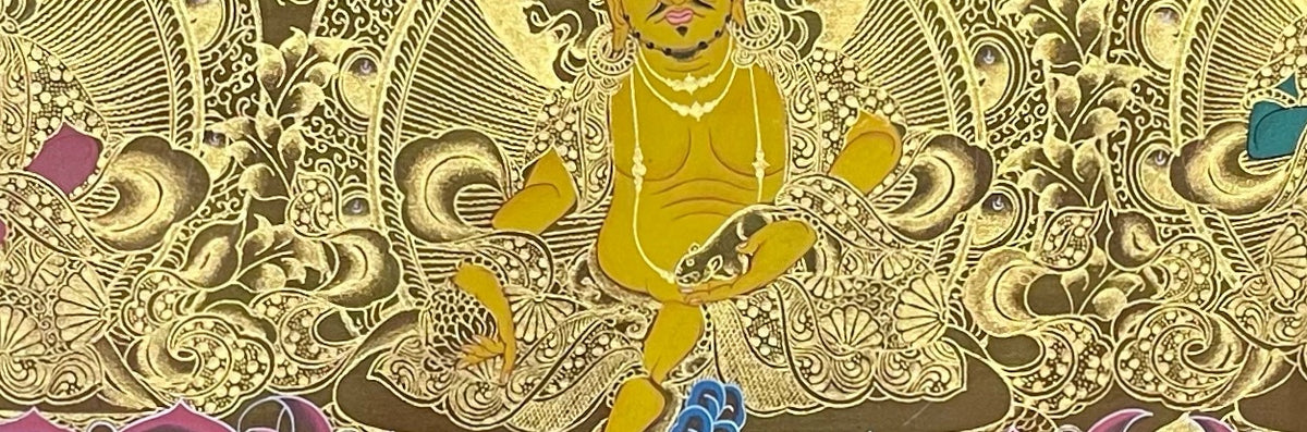 Jambhala Set thangka, detail: centre